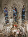 Chapel inside the castel of Chaumont sur Loire. Royal Castle of Chaumont in Loire Valley, France Royalty Free Stock Photo