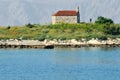 Chapel on island Royalty Free Stock Photo