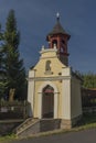 Chapel in Janov village in summer morning