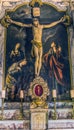 Chapel Lady Seven Sorrows Crucifixion Painting Cathedral Nice France