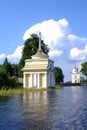 Chapel on Lake Seliger. Royalty Free Stock Photo