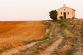 Chapel with lavender field, Plateau de Valensole, Provence, Fran Royalty Free Stock Photo