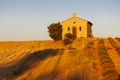 chapel with lavender field, Plateau de Valensole, Provence, France Royalty Free Stock Photo