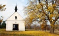 Chapel and lime tree Royalty Free Stock Photo