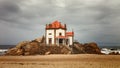 The Chapel of Lord of the Stone, 17th century, is located in the Beach of Miramar, parish of Gulpilhares, county of Vila Nova de