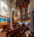 Chapel of the Maccabees at St Pierre Cathedral Interior - Geneva, Switzerland Royalty Free Stock Photo