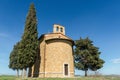 Chapel of Madonna di Vitaleta, Orcia Valley Royalty Free Stock Photo