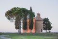 Chapel of Madonna di Vitaleta Royalty Free Stock Photo