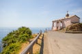 Chapel of Madonnina della Punta in Bonassola, La Spezia province, near 5 Terre, ligurian coast, Italy. Royalty Free Stock Photo