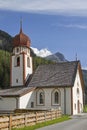 Village chapel in the Oetztal Royalty Free Stock Photo