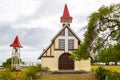 Chapel Notre Dame Auxiliatrice at Cap Malheureux Mauritius Royalty Free Stock Photo