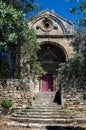 Chapel and olive tree in the Alpilles (Provence, France)