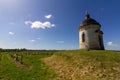 Chapel overlooking a vineyard in the Bordaux region of France