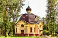 Chapel in the park in St. Petersburg
