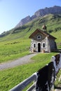 Chapel of the pass of Aravis Royalty Free Stock Photo