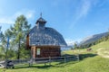 Chapel on Uskovnica meadow Royalty Free Stock Photo