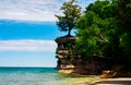 Chapel Rock on Lake Superior Royalty Free Stock Photo