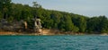 Chapel Rock at Pictured Rocks National Lakeshore Royalty Free Stock Photo