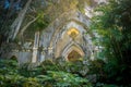 Chapel ruins at Park and Palace of Monserrate - Sintra, Portugal Royalty Free Stock Photo