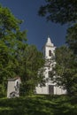 Chapel of Saint Antonin over Dolni Kounice village in south Moravia summer day Royalty Free Stock Photo