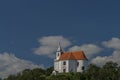 Chapel of Saint Antonin over Dolni Kounice village in south Moravia summer day Royalty Free Stock Photo