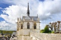 Chapel of Saint Hubert in the castle of Amboise. Great Renaissance master Leonardo da Vinci is buried here Royalty Free Stock Photo