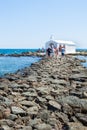 The Chapel of Saint Nicholas in Georgioupoli Royalty Free Stock Photo