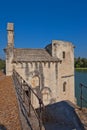 Chapel of Saint-Nicolas on Saint-Benezet bridge. Avignon, France Royalty Free Stock Photo