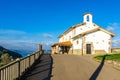 Chapel of San Telmo during the bright sunny day in Zumaia, Basque Country, Spain Royalty Free Stock Photo