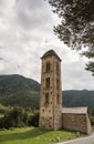 The chapel of Sant Miquel de Engolasters, Andorra Royalty Free Stock Photo