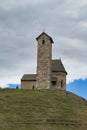 Chapel in Southern Tyrol on top of a hill Royalty Free Stock Photo