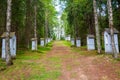 Chapel of St. Anna and the Stations of the Cross, BorovÃÂ¡ Lada, Sumava, Bohemian Forest, BÃÂ¶hmerwald, Czech Republic. Stations of Royalty Free Stock Photo