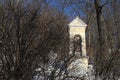 Chapel of St. Antonin behind bushes