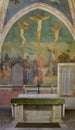 Chapel of St Catherine of Alexandria in the Basilica of Saint Clement. Rome, Italy Royalty Free Stock Photo