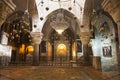 The chapel of St. Helena or the chapel of the Holy cross in the Church of the Holy Sepulchre, Jerusalem, Israel. Royalty Free Stock Photo