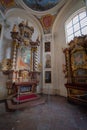 Chapel of St. John of Nepomuk at St. George Basilica Interior in Prague Castle - Prague, Czech Republic Royalty Free Stock Photo