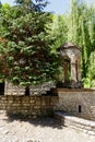 Chapel of St. Zabulon and Sosana and house St. Nino`s spring in monastery of St. Nino at Bodbe. Sighnaghi, Kakheti, Georgia