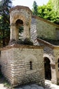 Chapel of St. Zabulon and Sosana and house St. Nino`s spring in monastery of St. Nino at Bodbe. Sighnaghi, Kakheti, Georgia