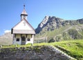 Chapel, Switzerland, Alps, Mountain Pass Royalty Free Stock Photo