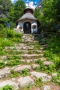 Chapel on Symbolicky cintorin above Poprafske pleso lake in High Tatras mountains in Slovakia