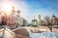 Chapel and temples of the Lavra in Sergiev Posad