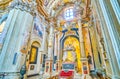 The chapel with the tombstone in St Anna Church, Krakow, Poland Royalty Free Stock Photo