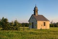 Chapel on the top of Red hill near the small town Budisov nad Budisovkou, Czechia