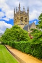 Chapel tower of Merton College. Oxford University, Oxford, England, UK Royalty Free Stock Photo