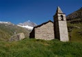 Chapel of valley of Aveyrolle in Maurienne, France Royalty Free Stock Photo