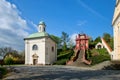 Chapel of the Virgin Mary of Einsiedeln and Chapel of St. Florian - Ostrov nad Ohri Royalty Free Stock Photo