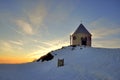 Chapel in winter Royalty Free Stock Photo