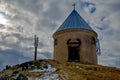 Chapel in winter - Medenec Royalty Free Stock Photo