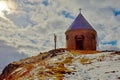 Chapel in winter - Medenec Royalty Free Stock Photo