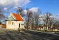 KALWARIA- ZEBRZYDOWSKA, POLAND - FEBRUARY 09, 2016: Chapels of Way of Cross